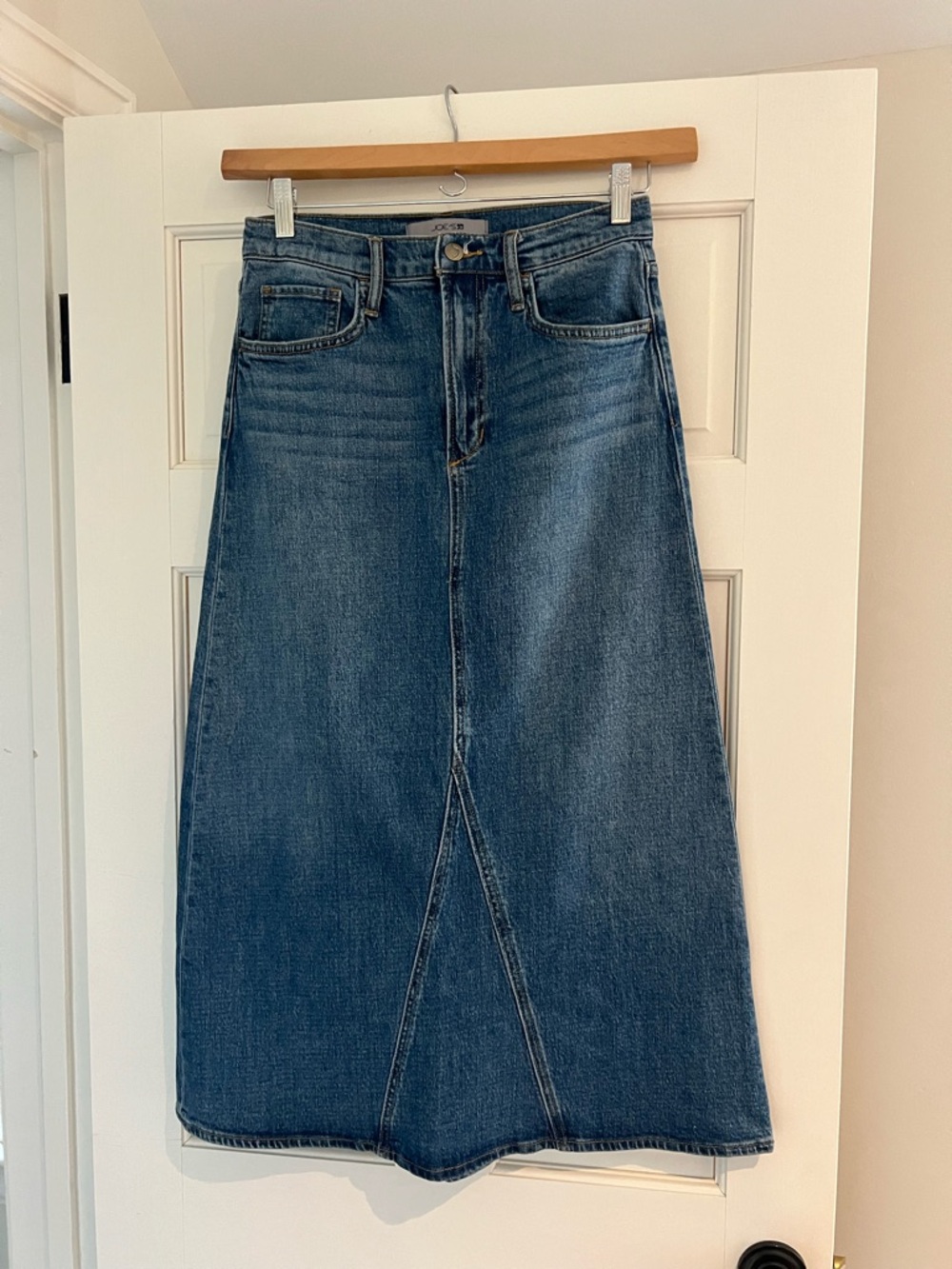 Joe's Jeans Dark Blue Flare Denim Skirt